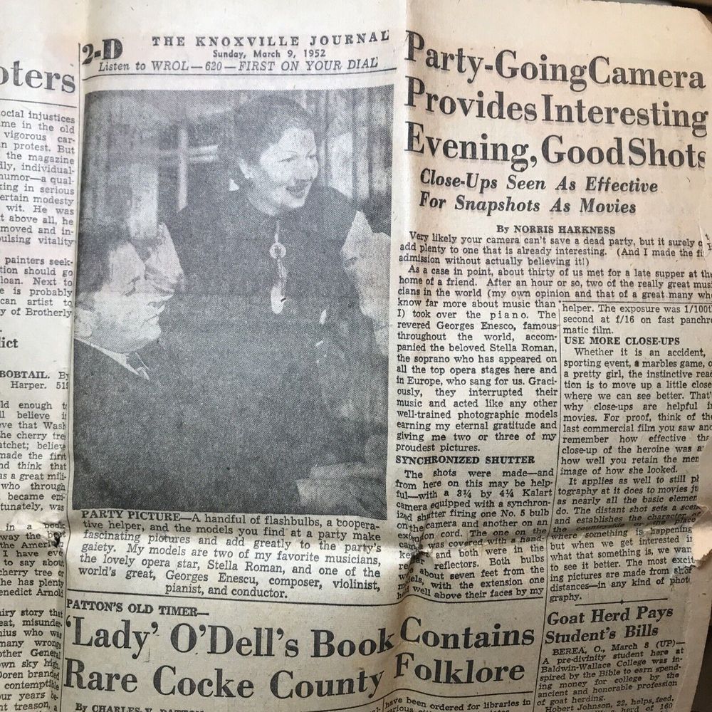 Vintage The Knoxville Journal March 9 1952 Sunday Ephemera‎ Memorabilia Souvenir - Picture 9 of 15